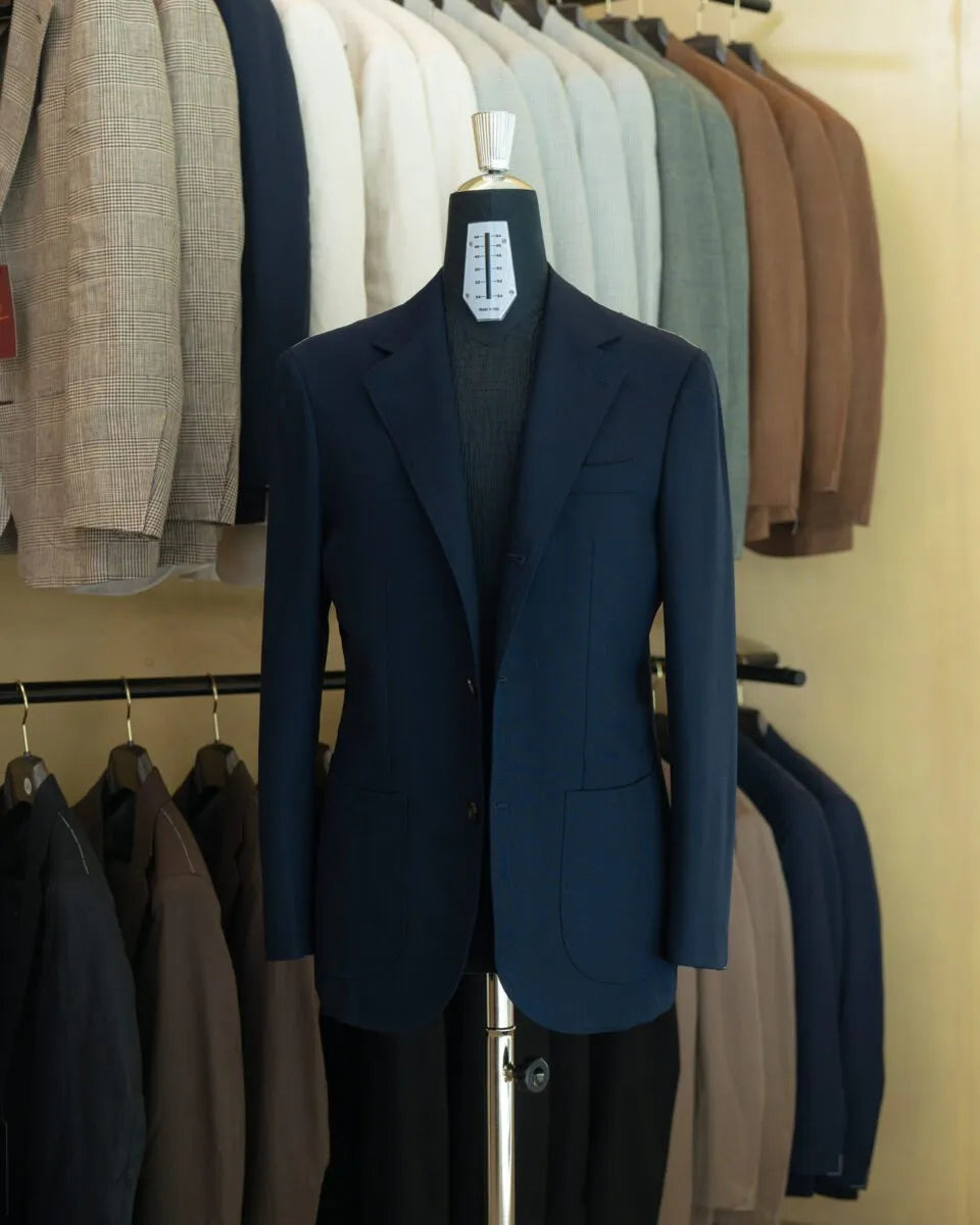 Drop6 Sport Jacket Hopsack WB Solid Navy