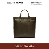 (Pre-Order) ADAM PEACH Dark Brown Leather D.L Tote Bag