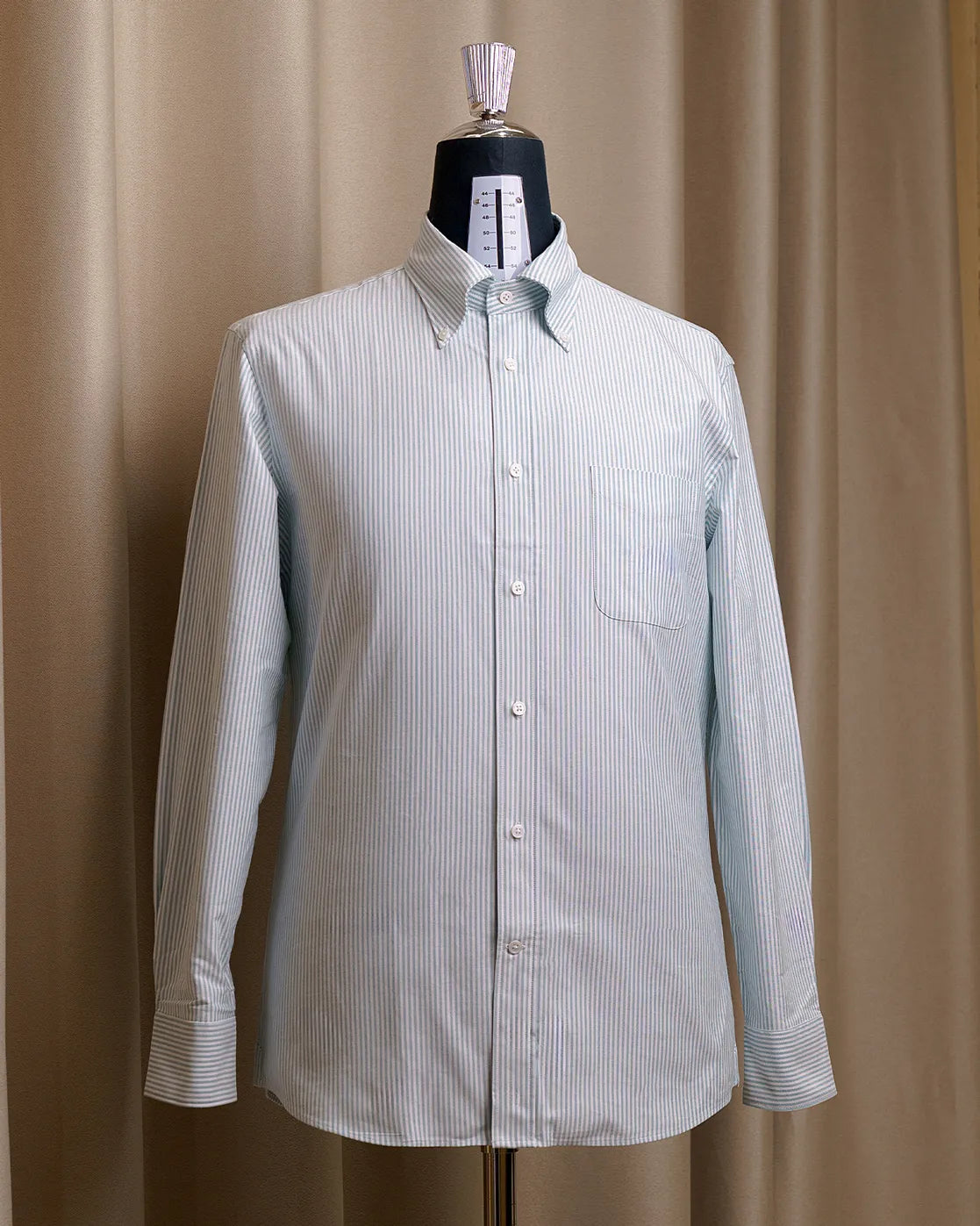 Drop6 Oxford Cloth Button Down Green Stripe