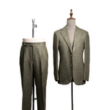 Drop6 Suit in Baird Mcnutt Irish Linen Khaki