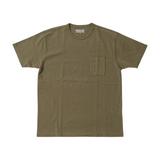 Empire & Sons S/S Crew Pocket Tee American Dry Jersey Amy Green Front View