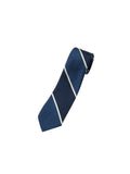 Fairfax Collective Herringbone Striped Jacquard Tie Blue