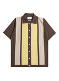 Far Afield Velzy Cardigan – Neto Stripe Dark Brown