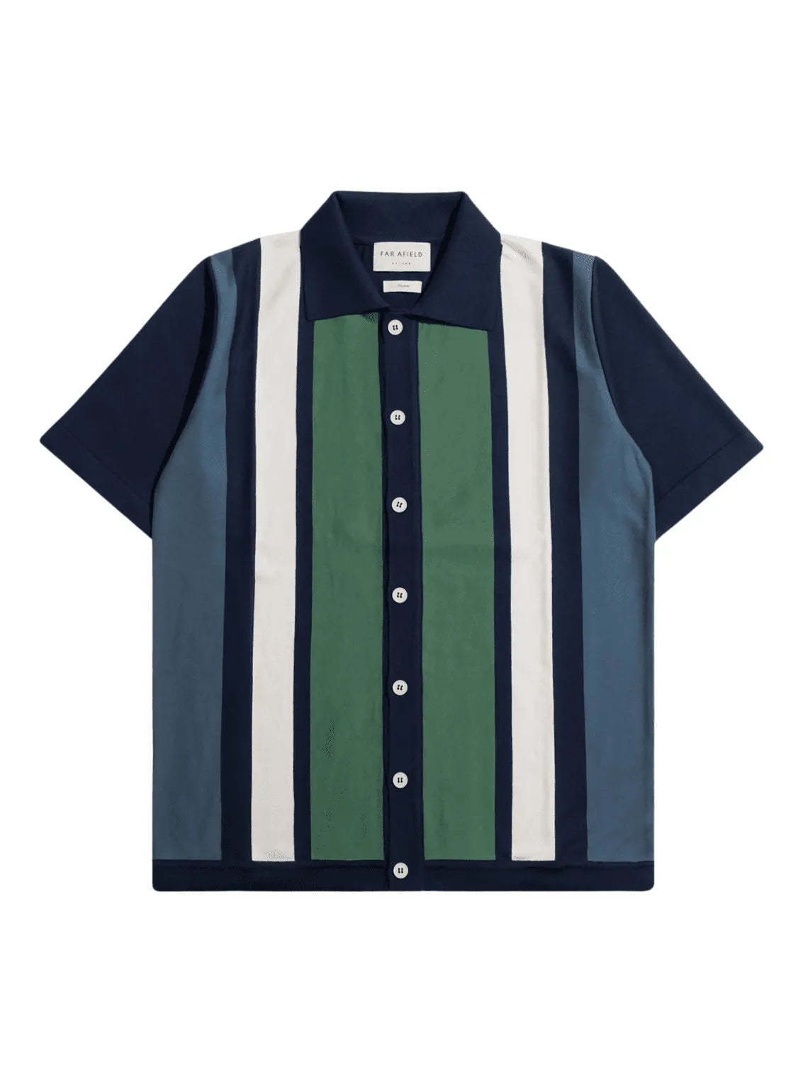 Far Afield Velzy Cardigan – Neto Stripe Navy Iris