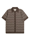Far Afield Zigger Cardigan – Palm Tree Dark Brown