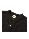 Fob Factory F3511 Band Collar Shirt Black
