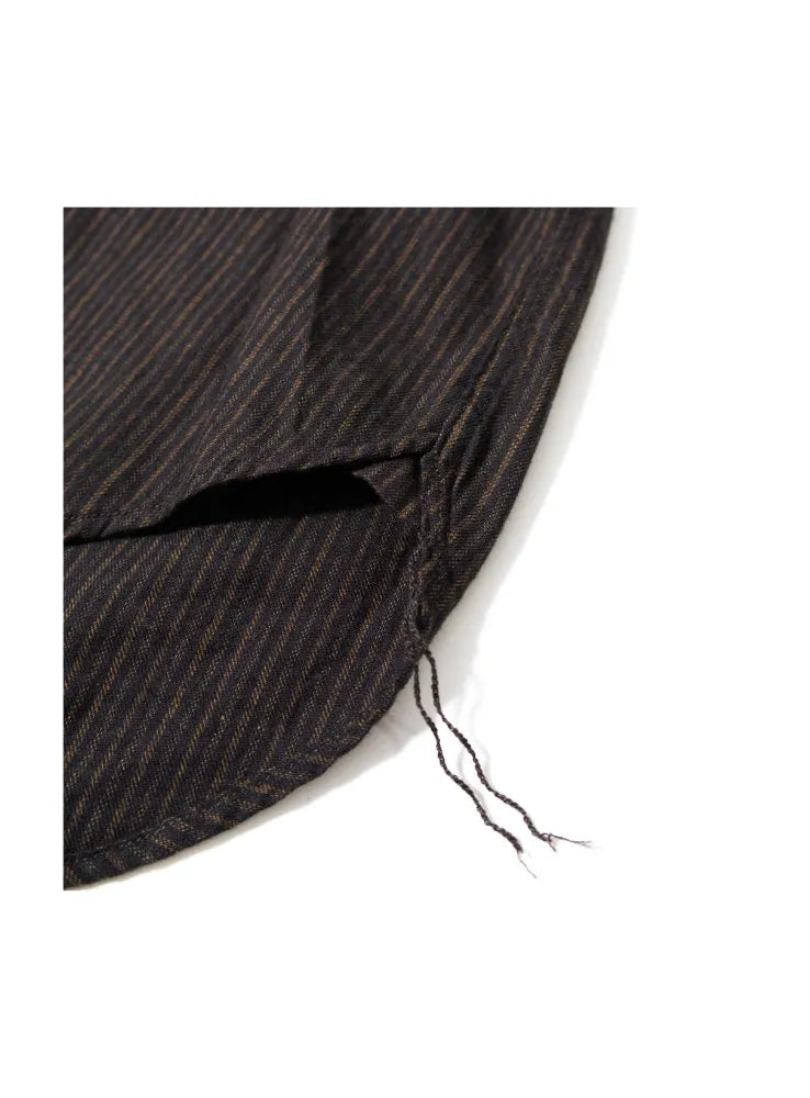 Fob Factory F3511 Band Collar Shirt Black