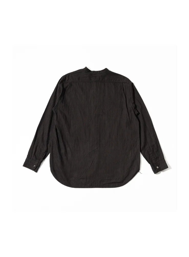 Fob Factory F3511 Band Collar Shirt Black