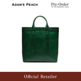 (Pre-Order) ADAM PEACH Green Leather D.L Tote Bag