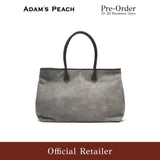 (Pre-Order) ADAM PEACH Grey Suede Tote Bag