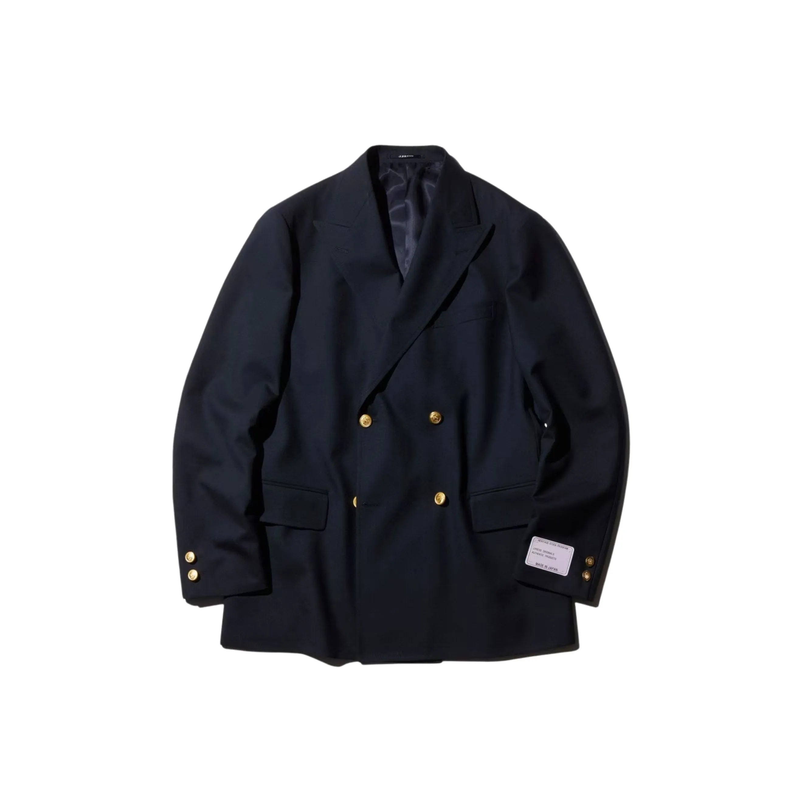 JPress Peppin Merino Tropical 4B Blazer Navy เบลเซอร์ผ้าวูลเมอริโนจากญี่ปุ่น สไตล์ Ivy Classic
