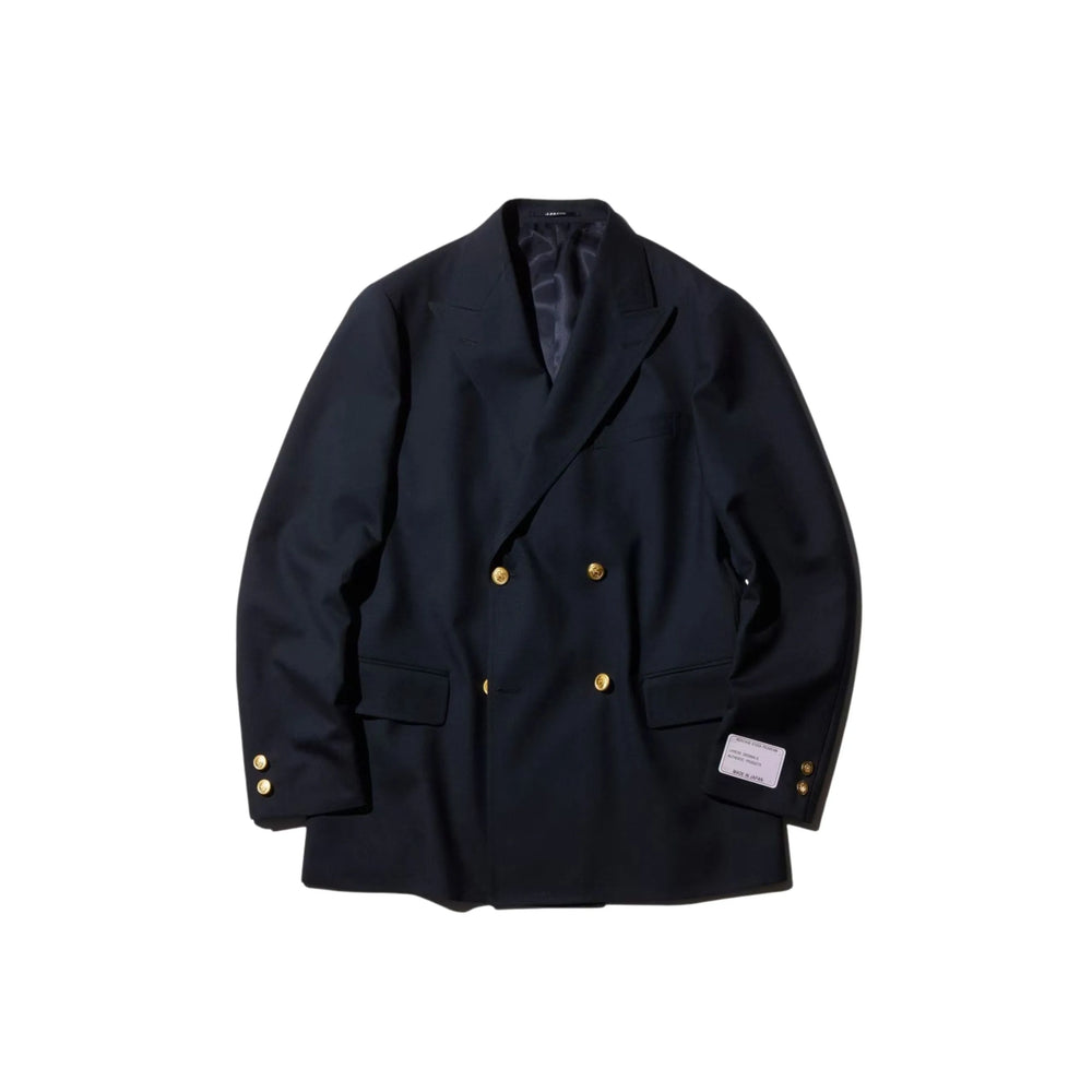 JPress Peppin Merino Tropical 4B Blazer Navy เบลเซอร์ผ้าวูลเมอริโนจากญี่ปุ่น สไตล์ Ivy Classic
