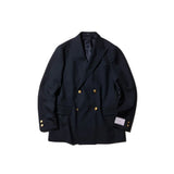 JPress Peppin Merino Tropical 4B Blazer Navy เบลเซอร์ผ้าวูลเมอริโนจากญี่ปุ่น สไตล์ Ivy Classic
