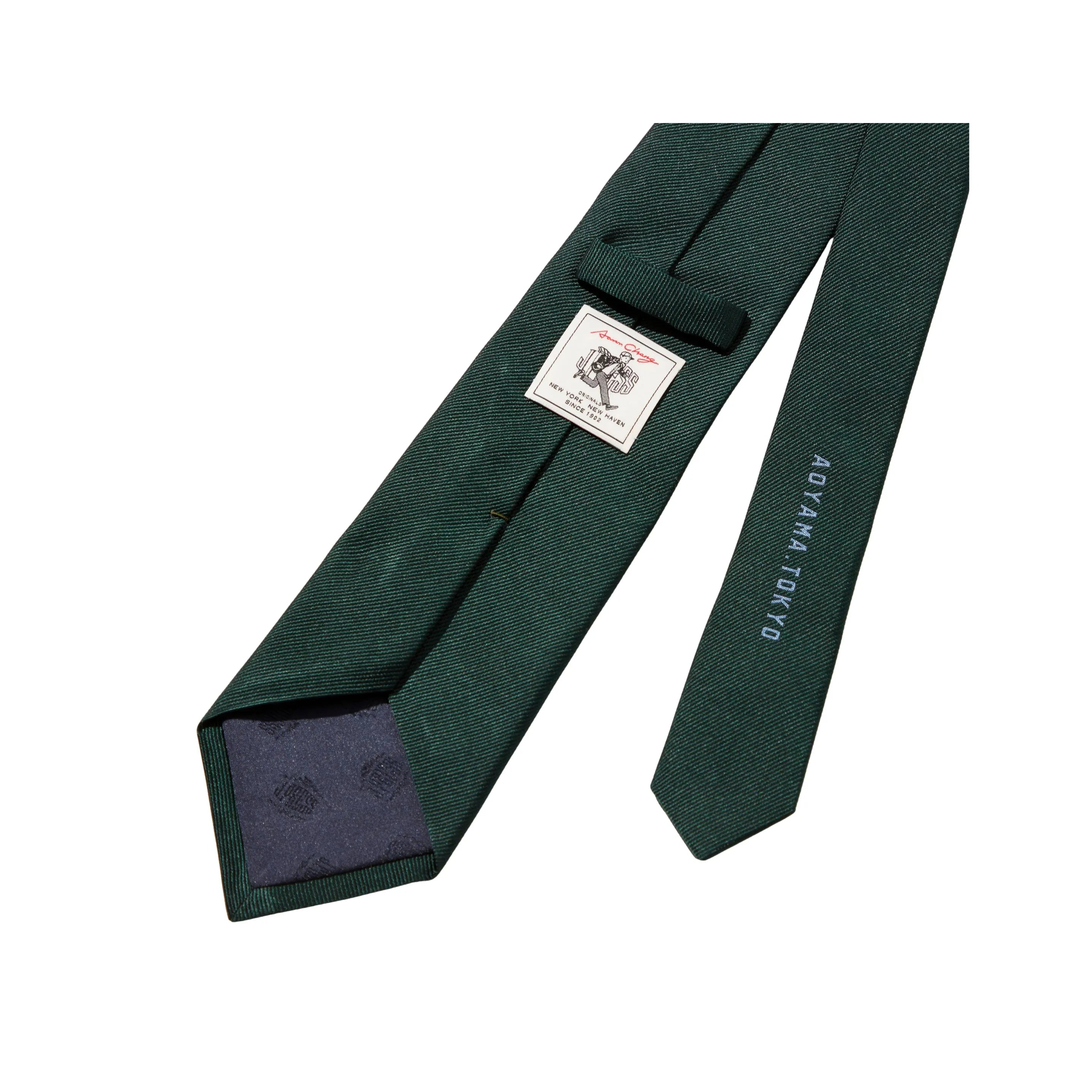 J.Press Necktie Aaoron Illust-Tie Silk Jacquard Green