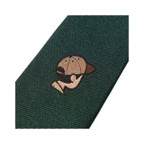 J.Press Necktie Aaoron Illust-Tie Silk Jacquard Green