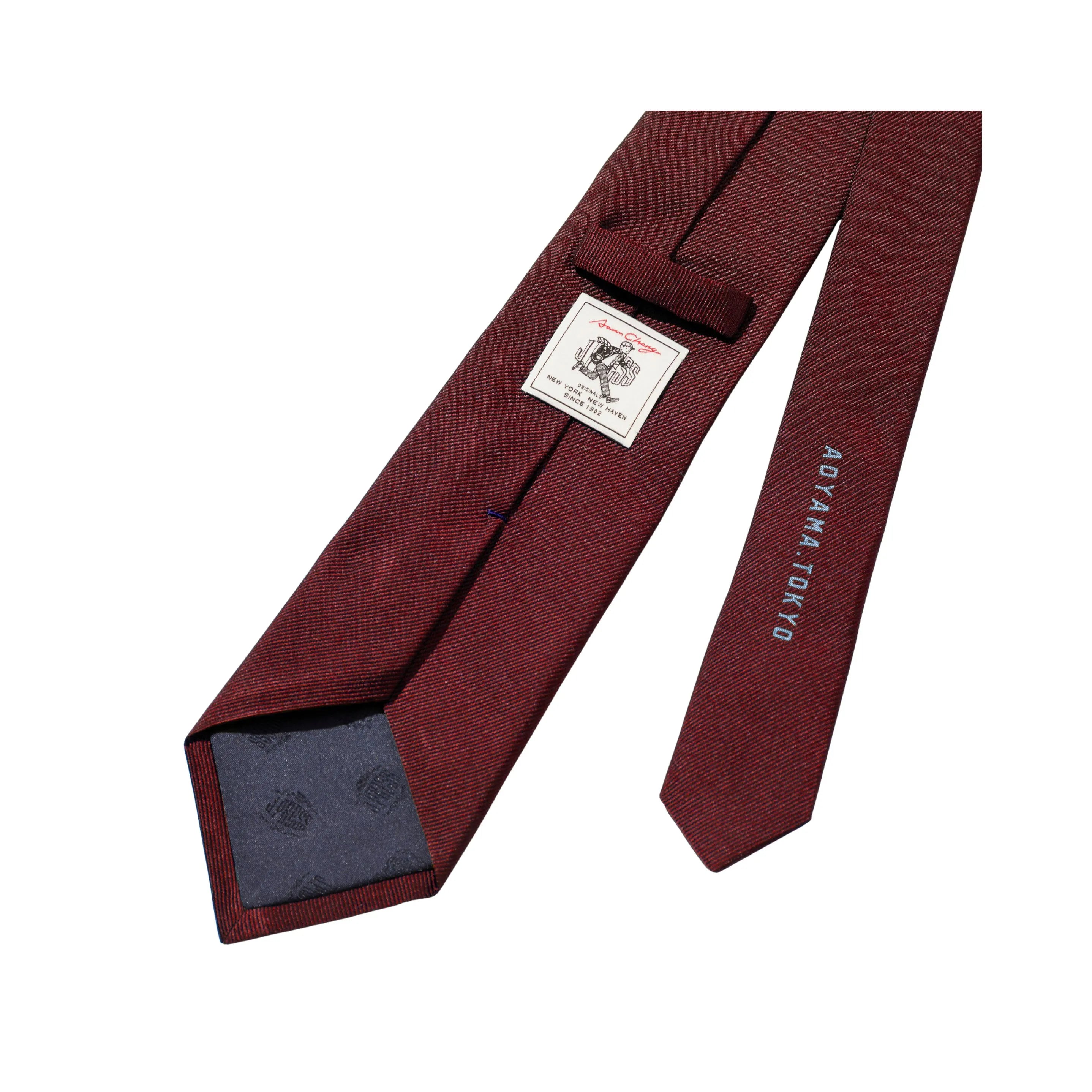 J.Press Necktie Aaoron Illust-Tie Silk Jacquard Red