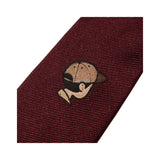 J.Press Necktie Aaoron Illust-Tie Silk Jacquard Red
