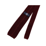 J.Press Necktie Necktie Wide Knit Silk Bordeaux