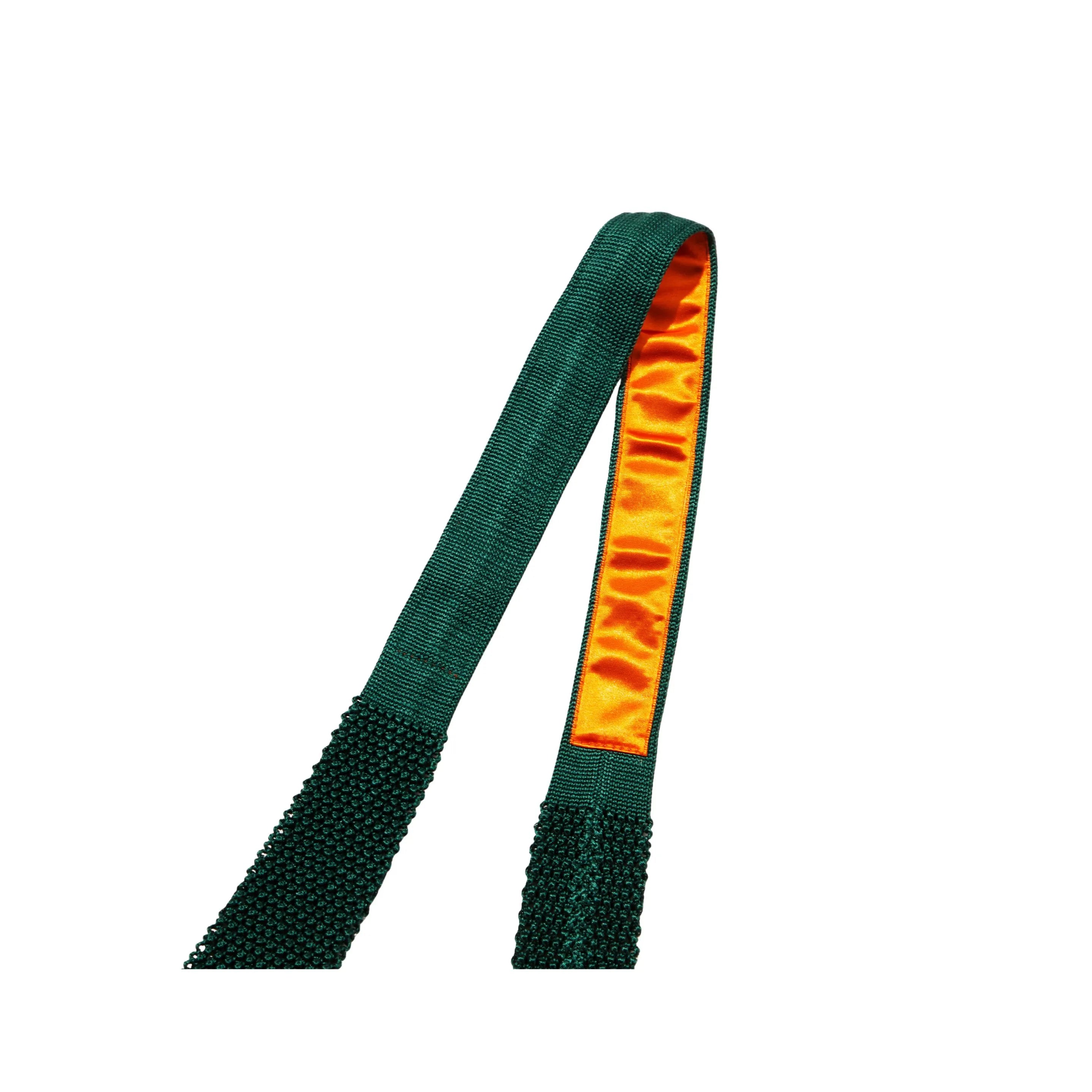 J.Press Necktie Necktie Wide Knit Silk Green