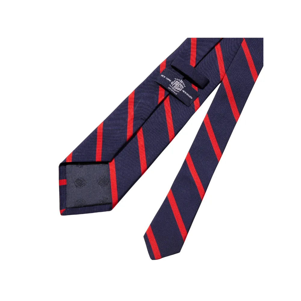 J.Press Necktie Regimental Silk W-rep Navy