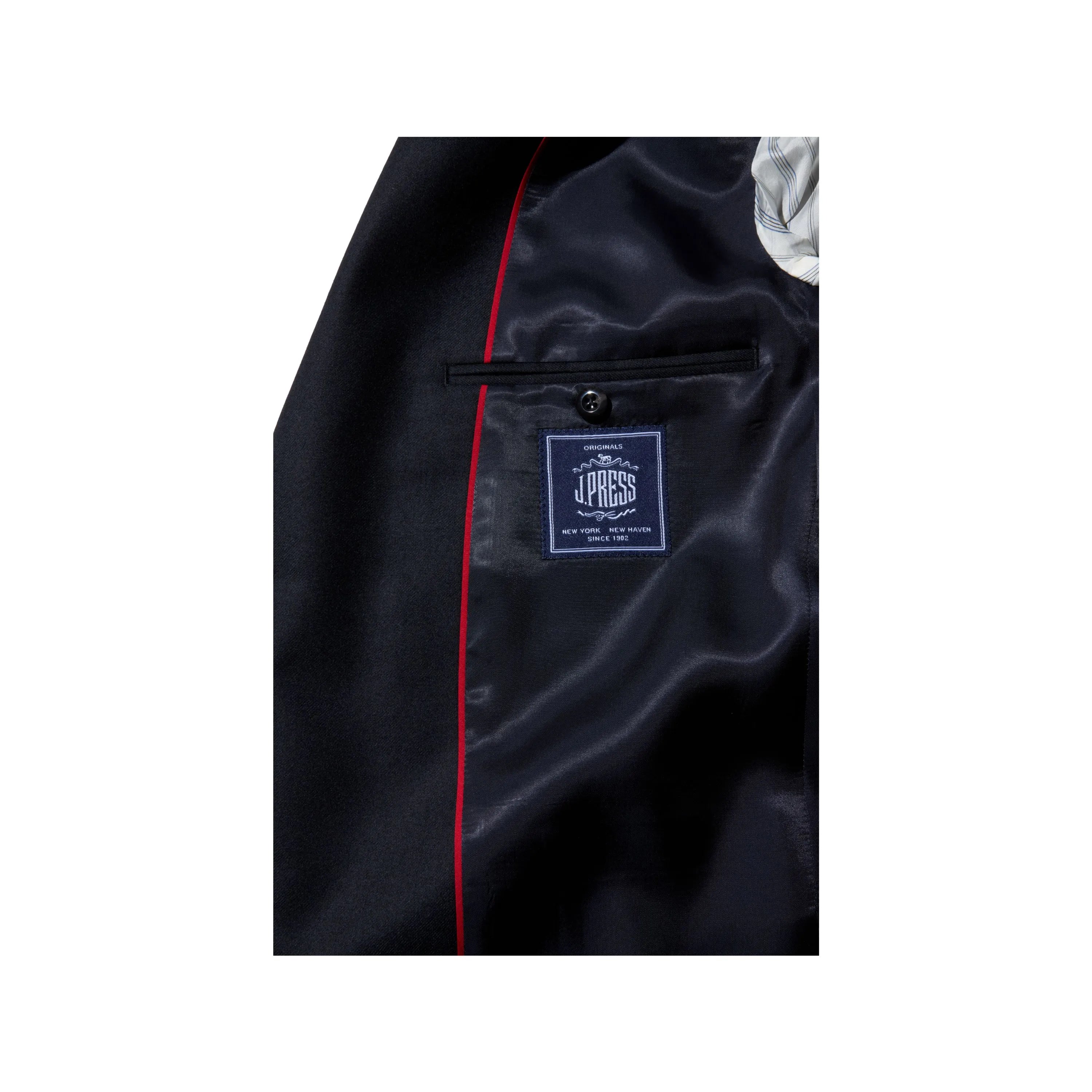 J.Press Peppin Merino Toropical 3B Blazer Navy