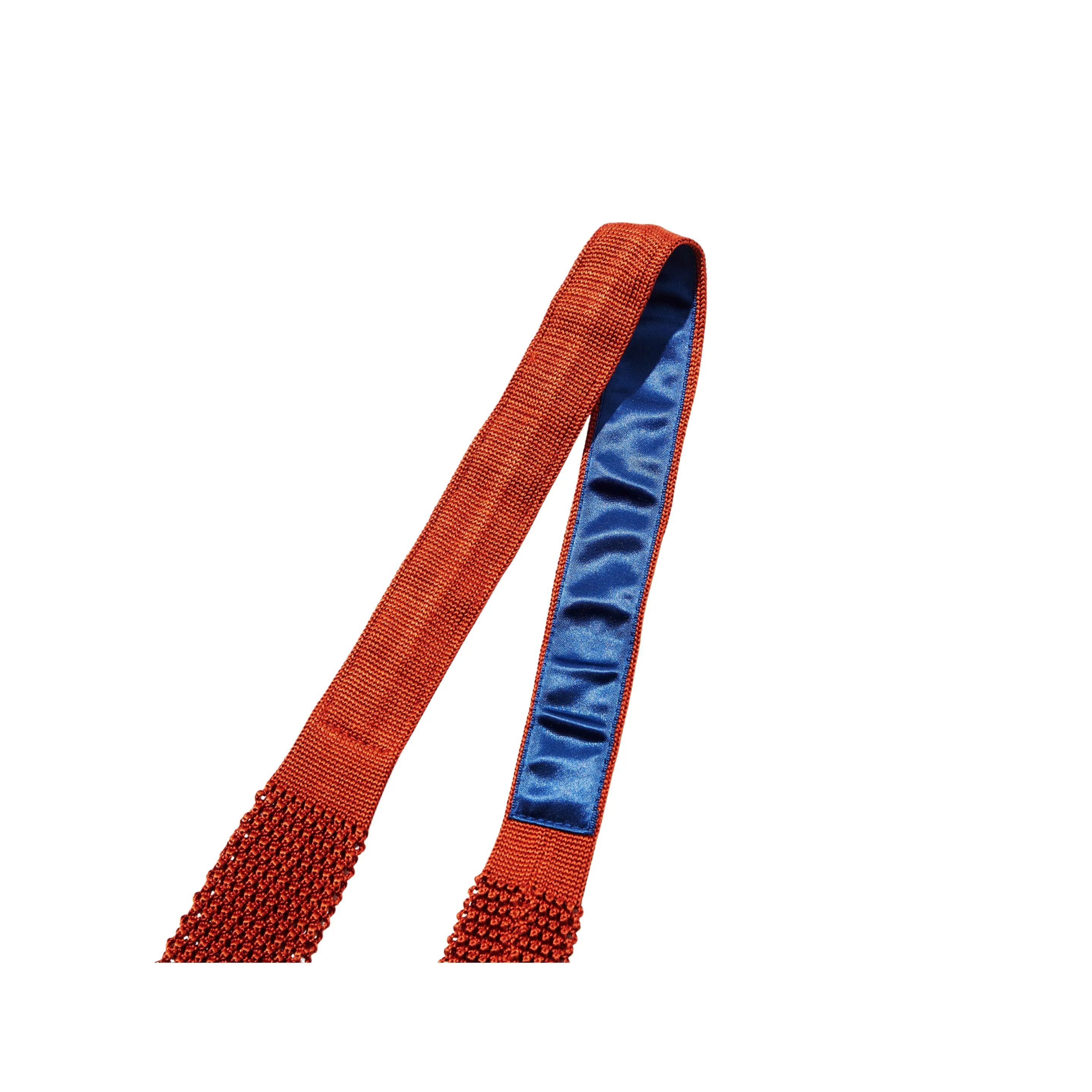 J.Press Necktie Necktie Wide Knit Silk Orange
