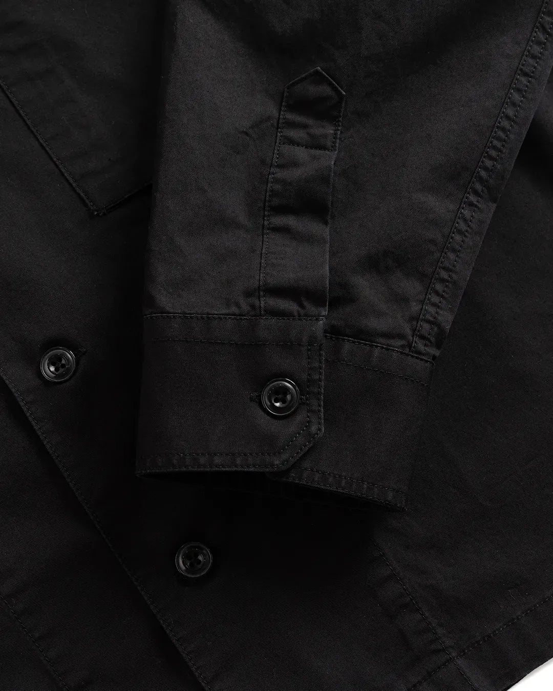 Wild Bricks Military Shirt Jacket Black