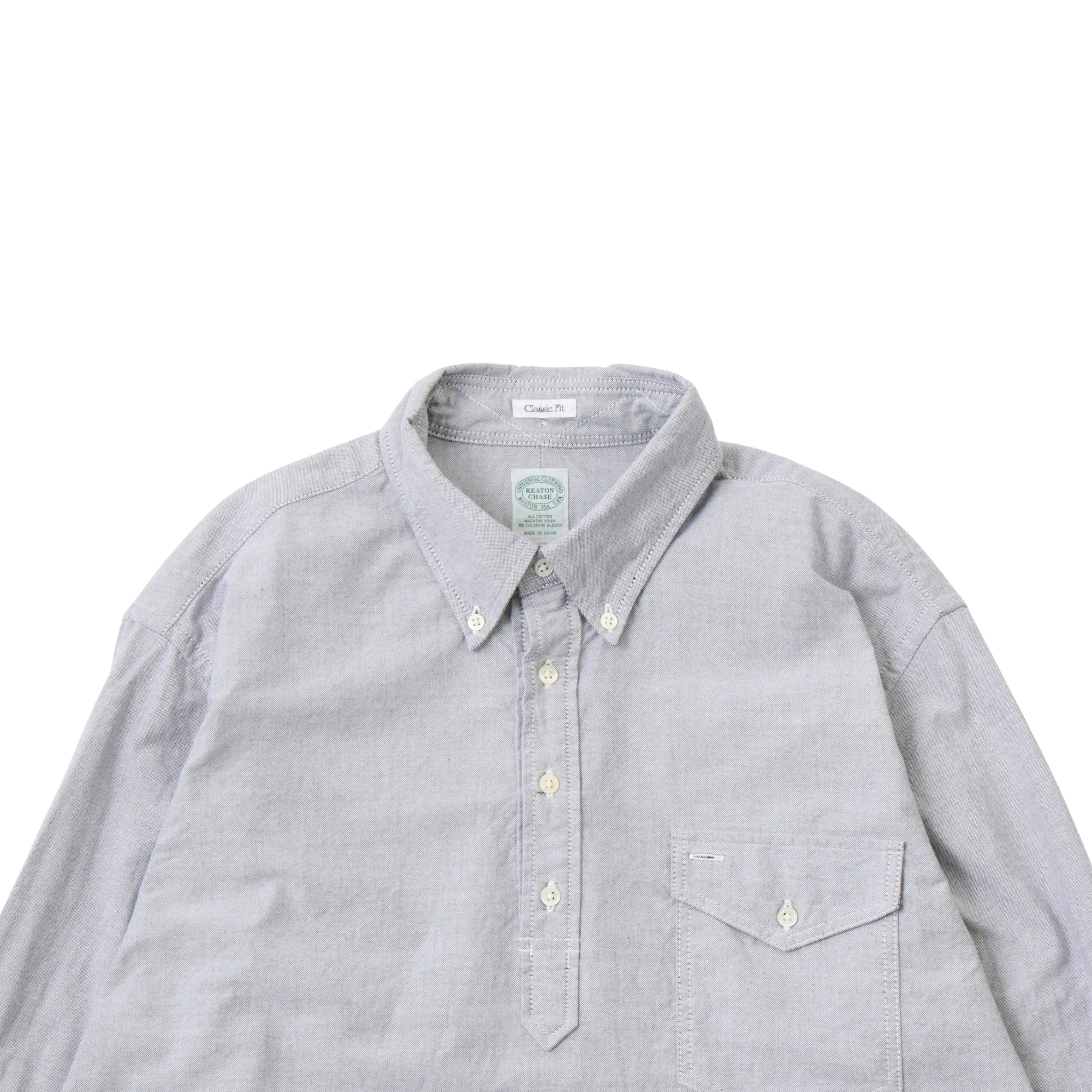 Keaton Chase Usa L/s Classic Fit Pullover Bd Shirt Premium Oxford Black