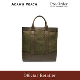 (Pre-Order) ADAM PEACH Khaki Suede D.L Tote Bag