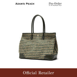 (Pre-Order) ADAM PEACH Magee Tweed Green Tote Bag