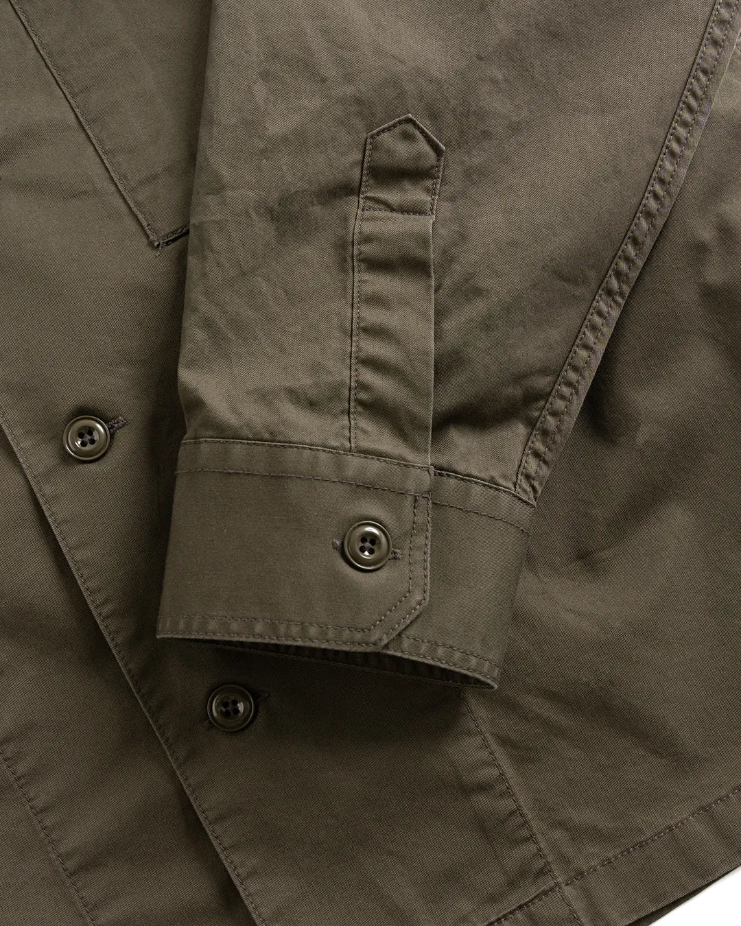 Wild Bricks Military Shirt Jacket Olive