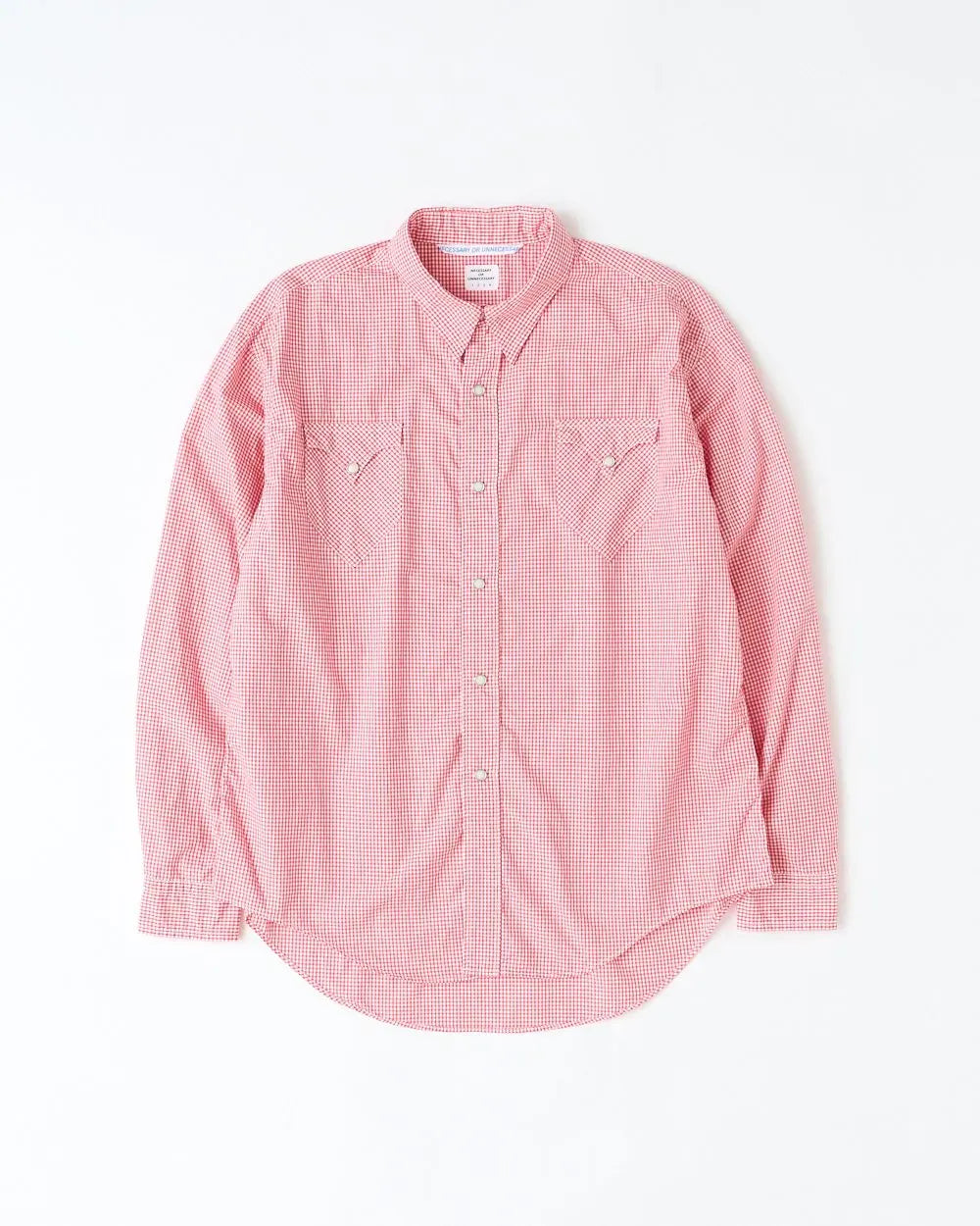 Necessary or Unnecessary Check Western Shirt Red
