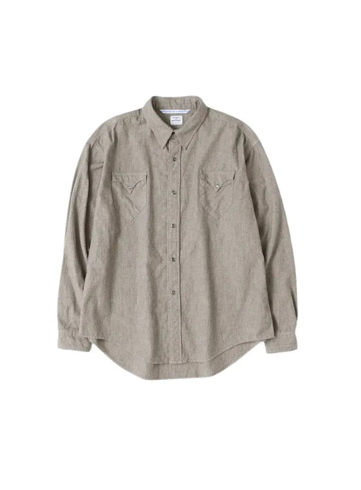 Necessary or Unnecessary Western Shirt Gray