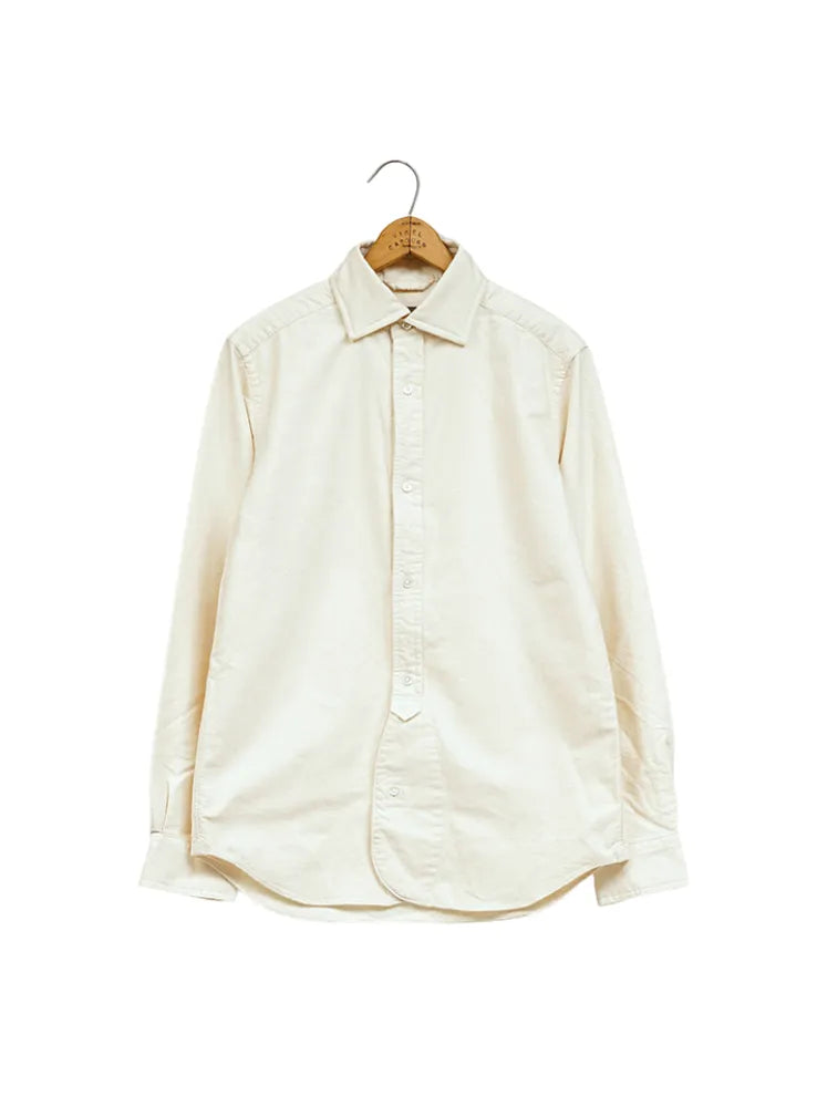 Nigel Cabourn British Officers Shirt in Ivory