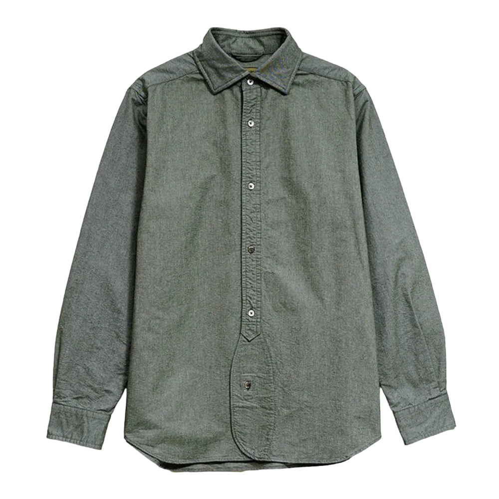 Nigel Cabourn British Officers Shirt in Green