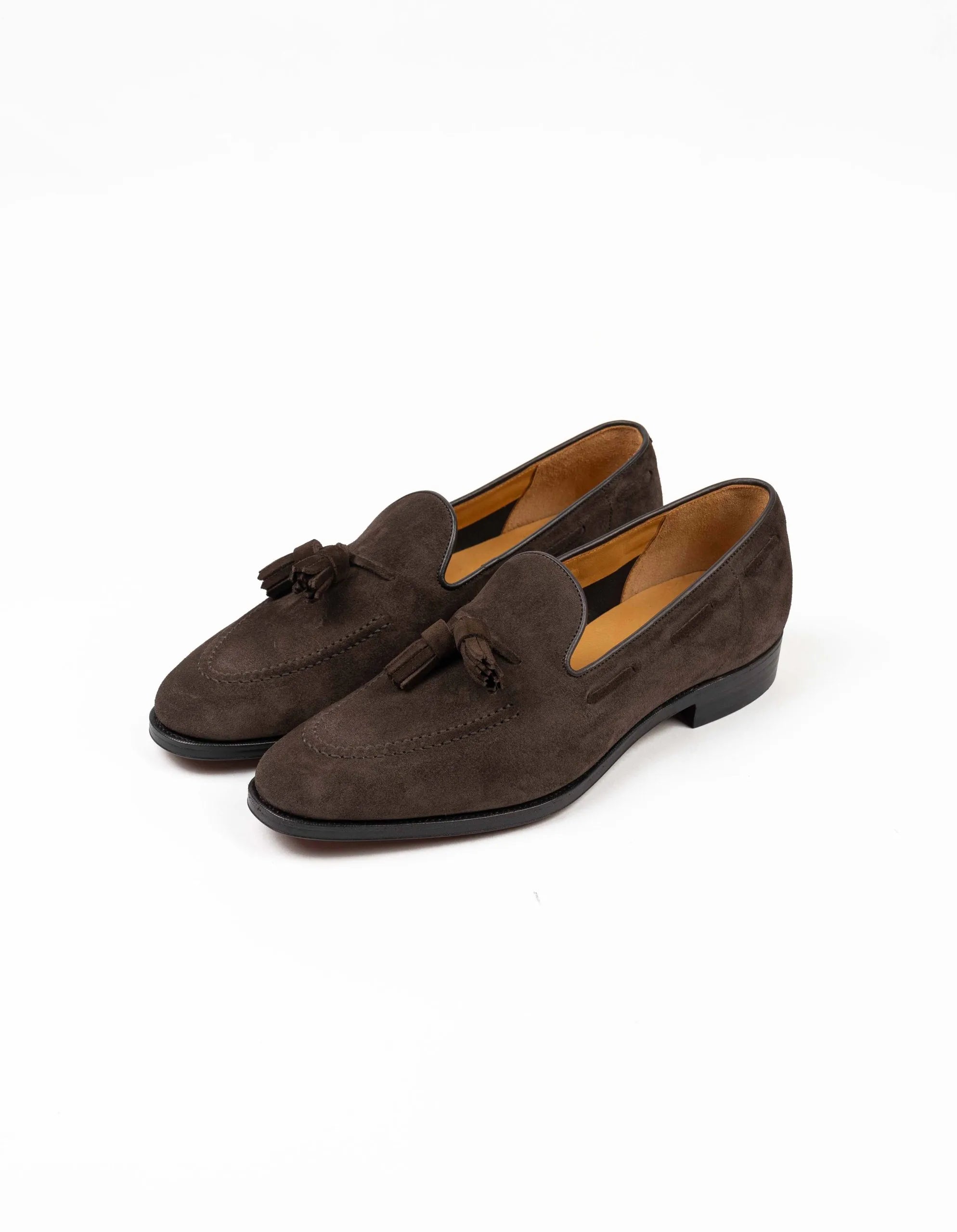 Oriental Philip Tassel Loafer Dark Brown Suede