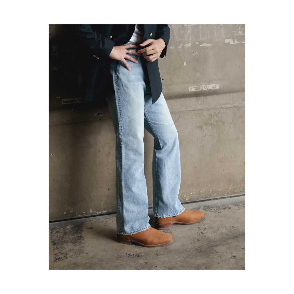 orSlow × Clothier and Sons 202 Shoe Cut Jeans Sky Blue – ยีนส์ทรงขาบานเล็กน้อย ผ้าเดนิมญี่ปุ่น ฟอกสีฟ้าอ่อน ผลิตในญี่ปุ่น