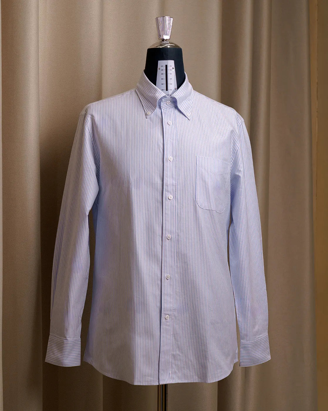 Drop6 Oxford Cloth Button Down Blue Stripe