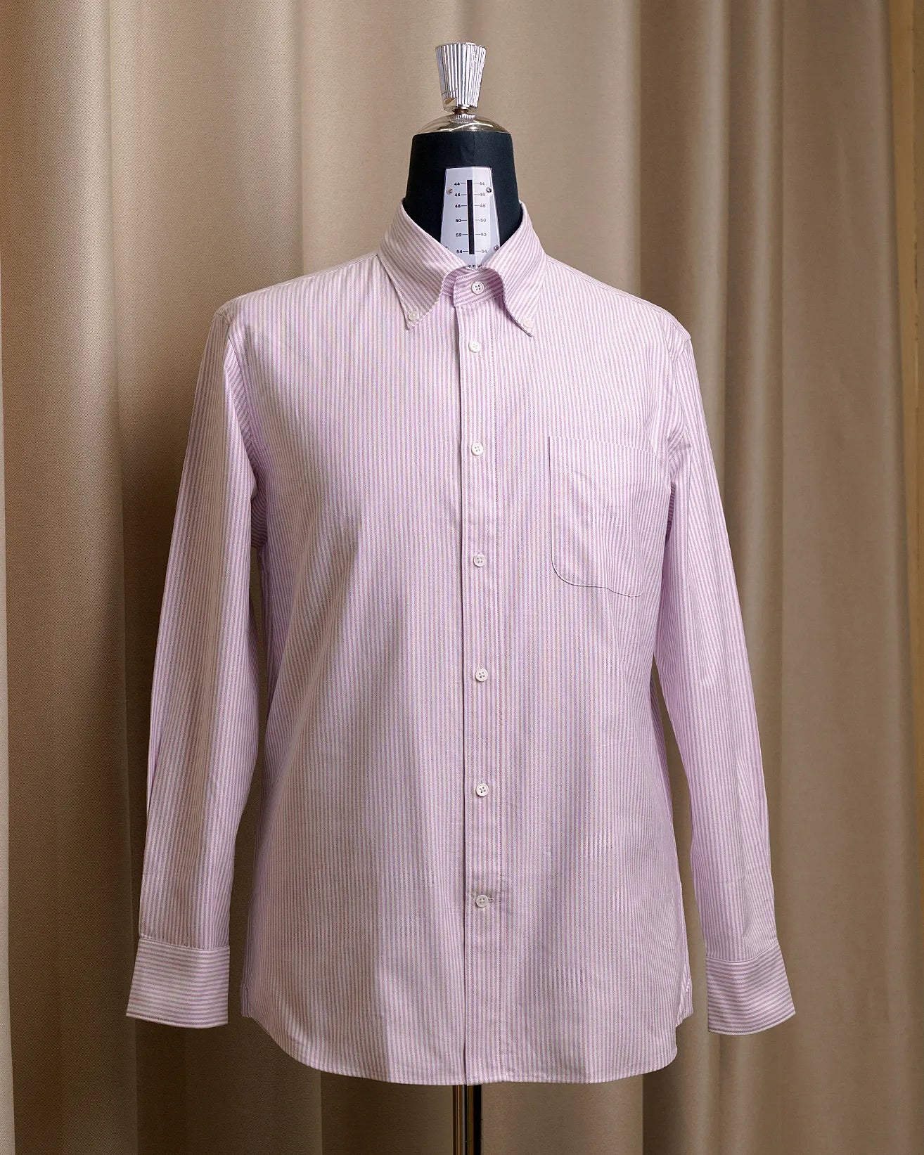 Drop6 Oxford Cloth Button Down Purple Stripe