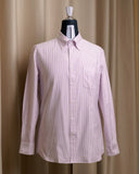 Drop6 Oxford Cloth Button Down Purple Stripe
