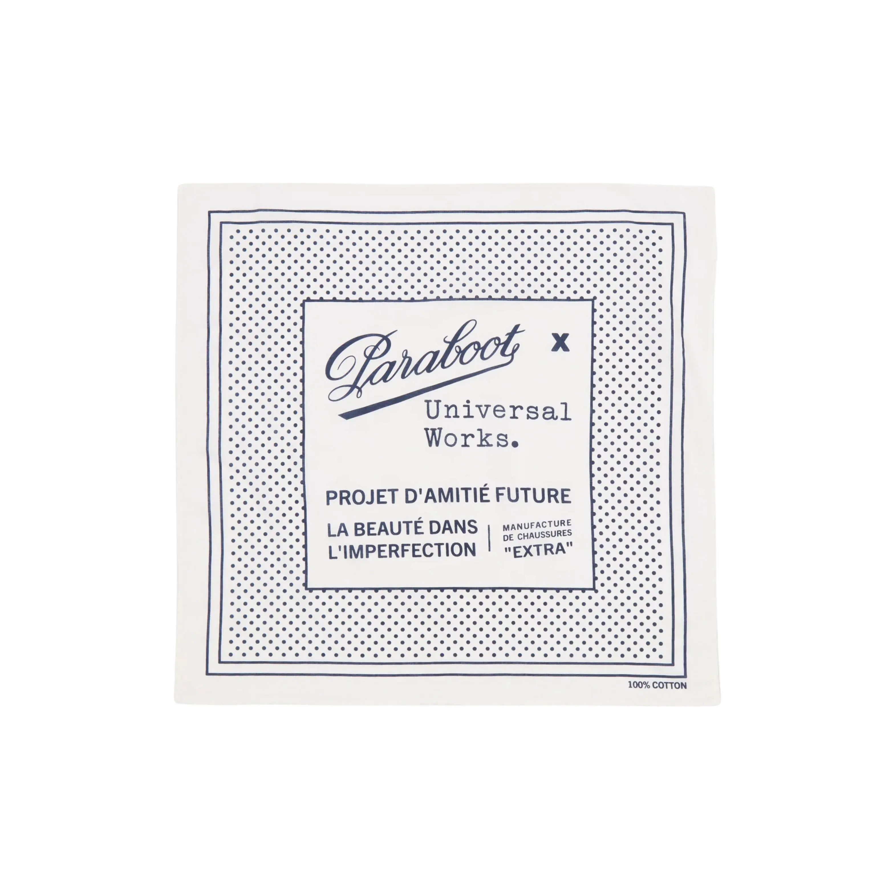 Universal Works Paraboot x Universal Works Cambric Kingsman Bandana Ecru