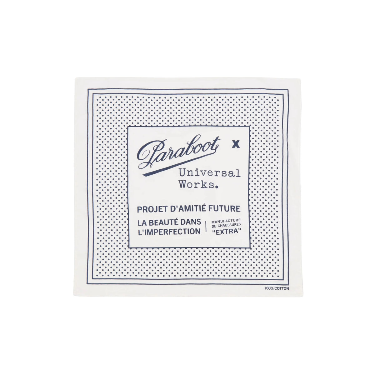 Universal Works Paraboot x Universal Works Cambric Kingsman Bandana Ecru