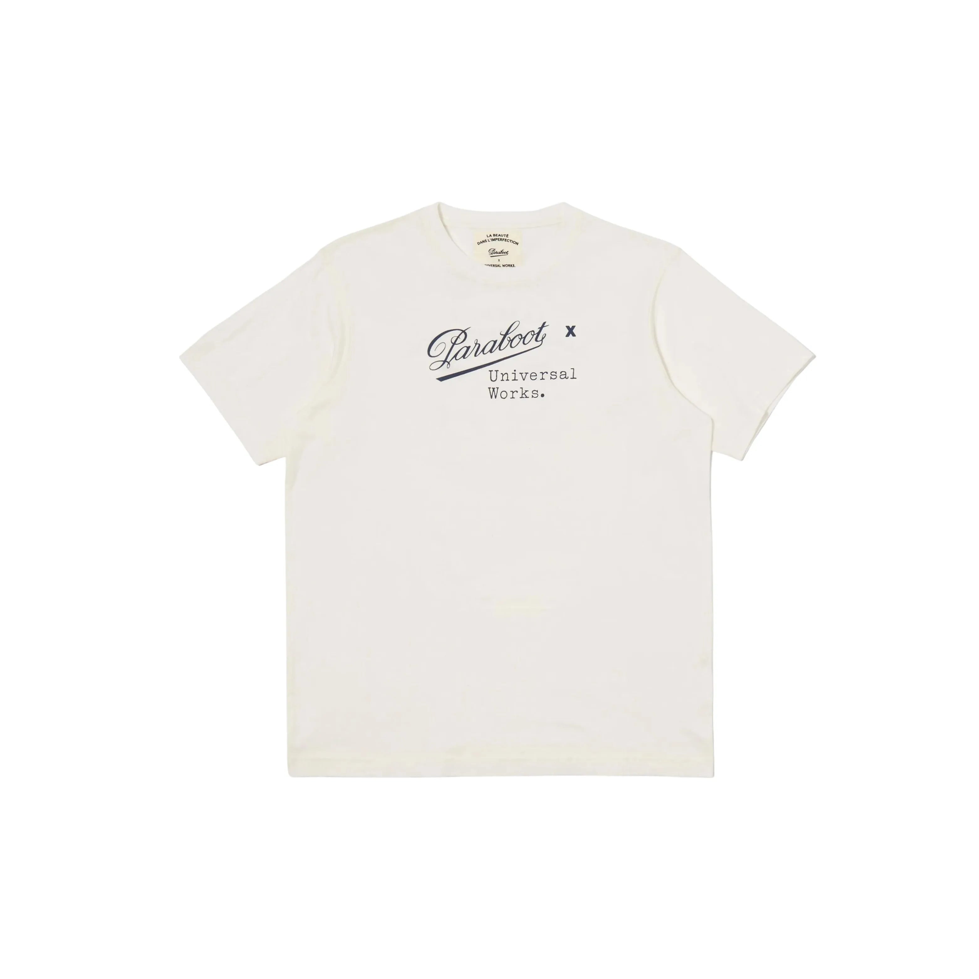 Universal Works Paraboot x Universal Works Single Jersey Short Sleeve Tee Ecru