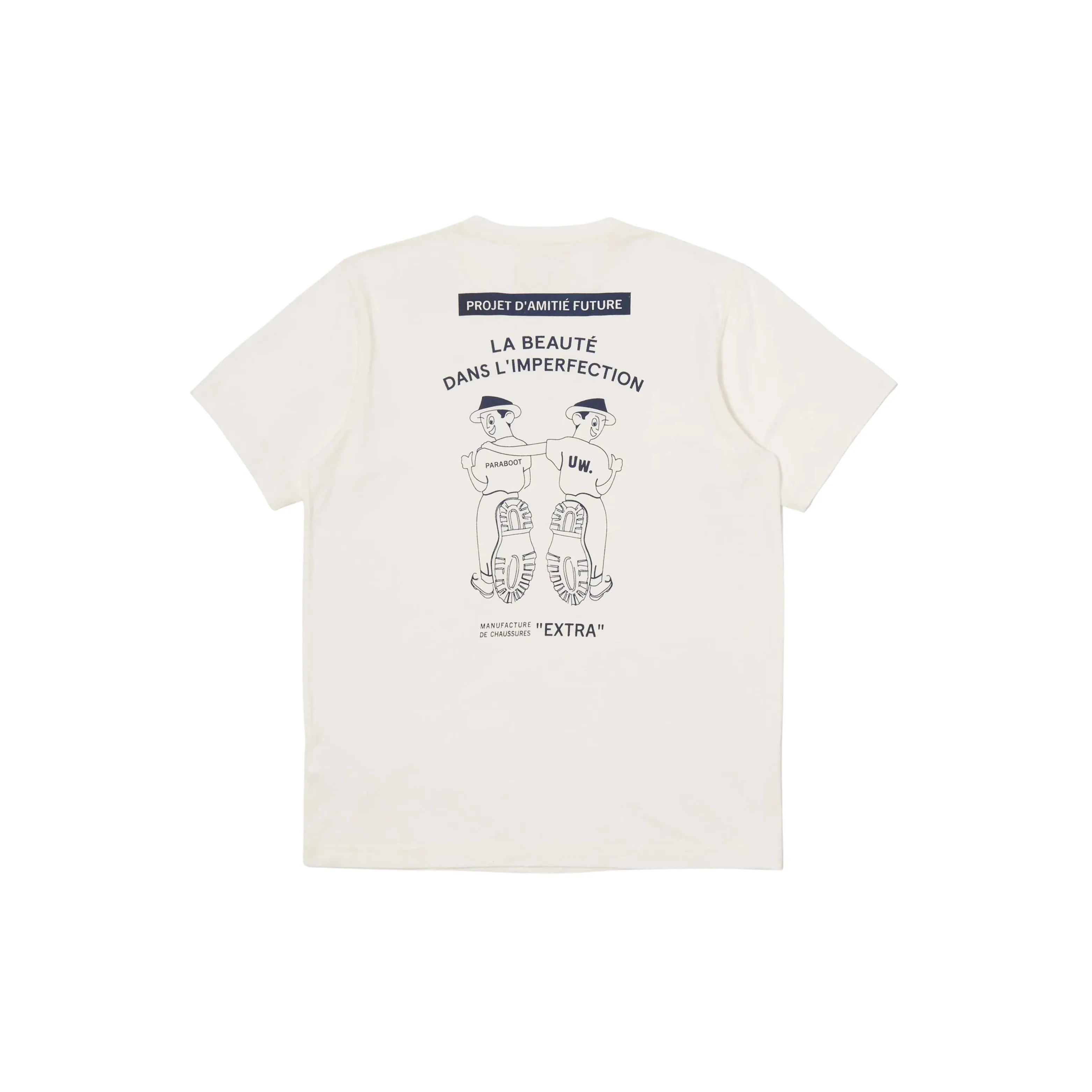Universal Works Paraboot x Universal Works Single Jersey Short Sleeve Tee Ecru