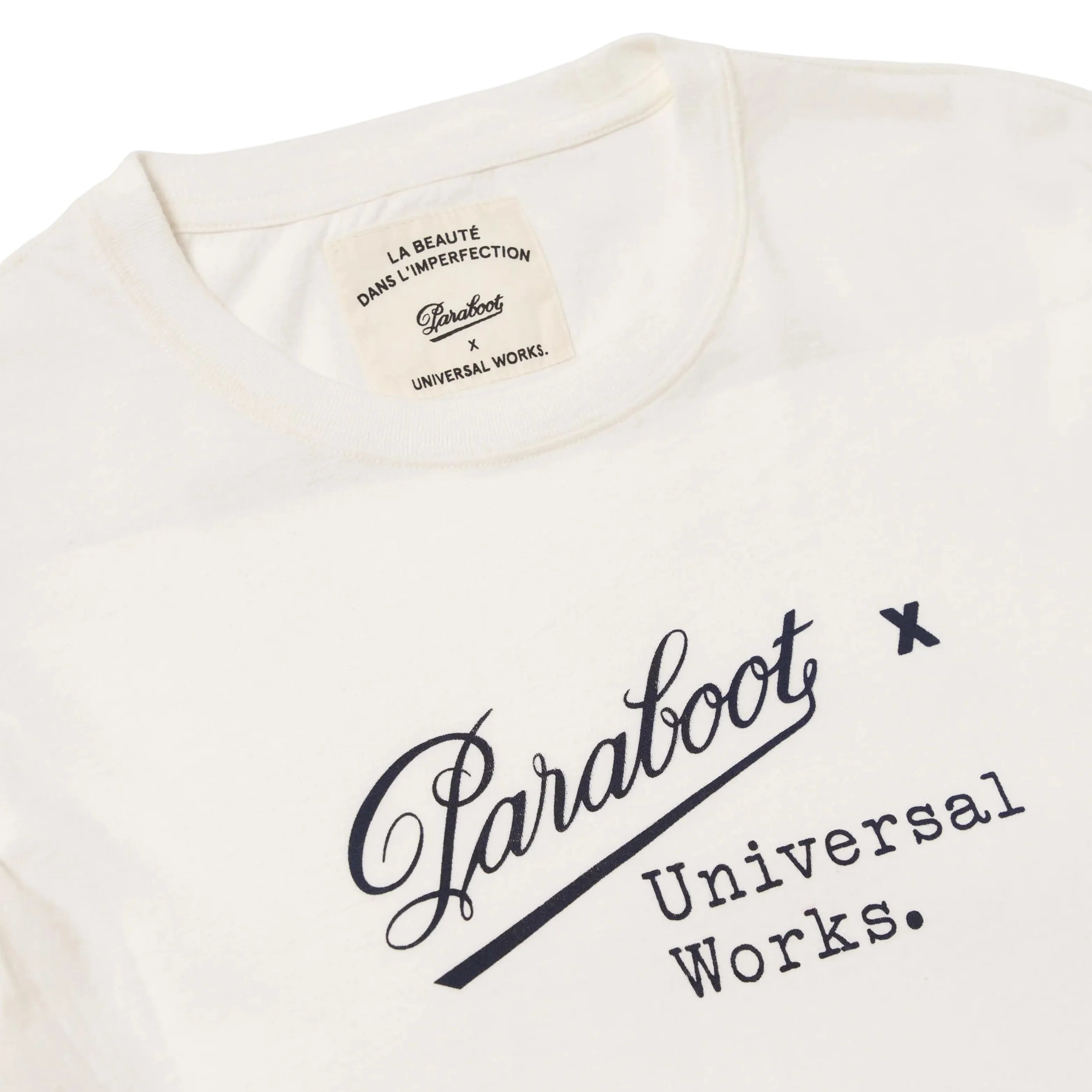 Universal Works Paraboot x Universal Works Single Jersey Short Sleeve Tee Ecru