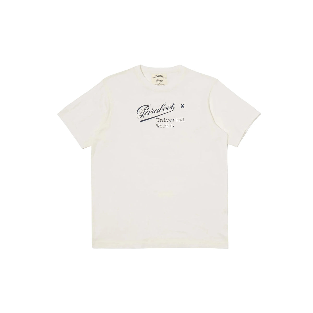 Universal Works Paraboot x Universal Works Single Jersey Short Sleeve Tee Ecru