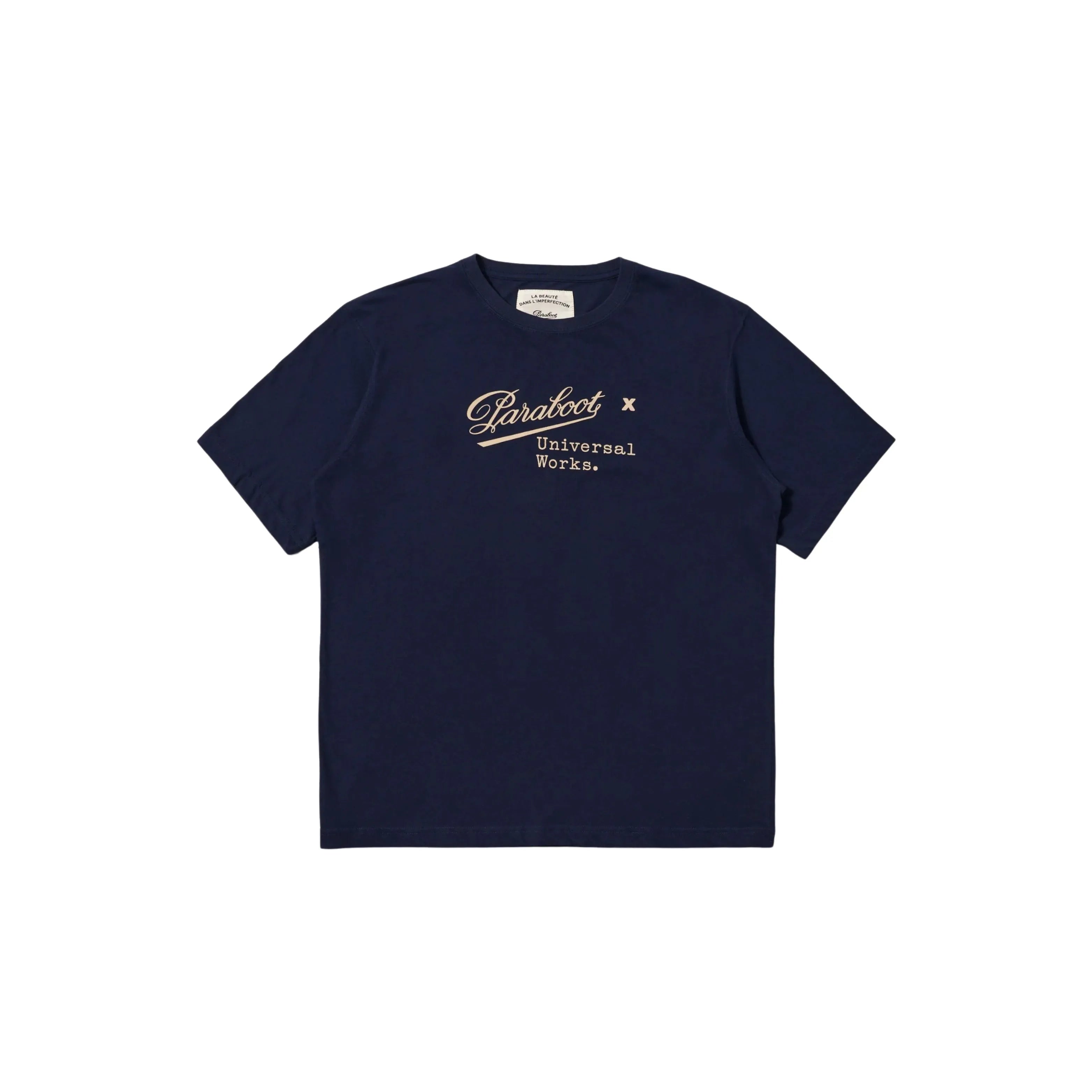 Universal Works Paraboot x Universal Works Single Jersey Short Sleeve Tee Navy