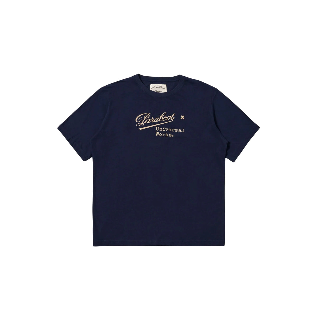 Universal Works Paraboot x Universal Works Single Jersey Short Sleeve Tee Navy
