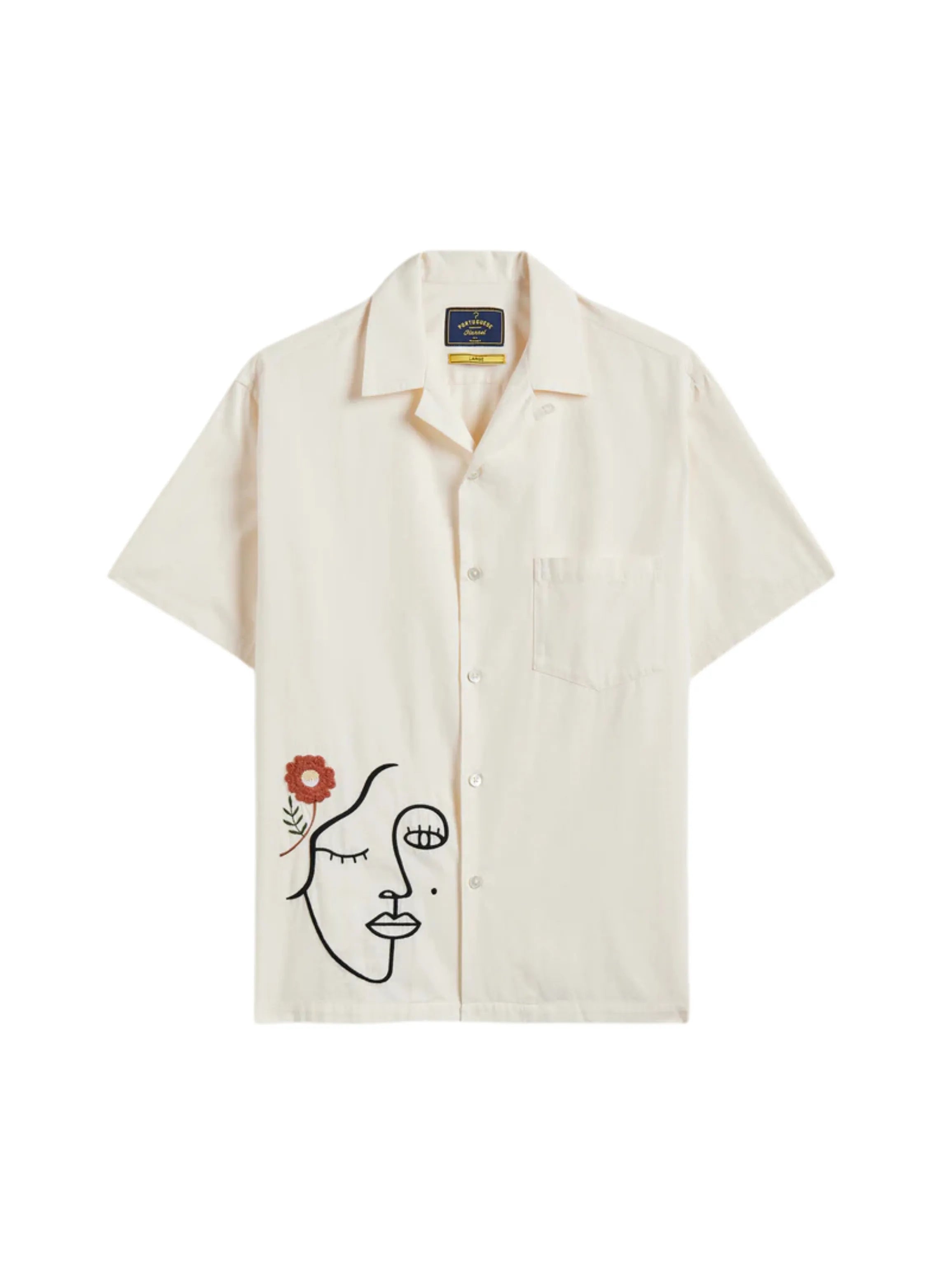 Portuguese Embroidery Face Shirt