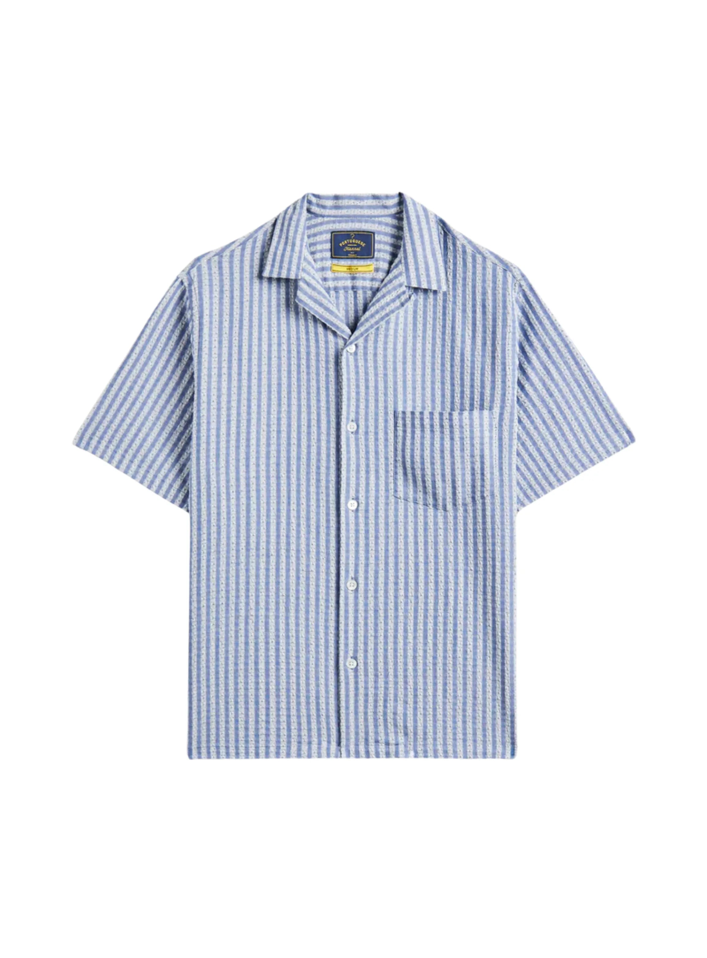 Portuguese Jacquard Chambray Shirt